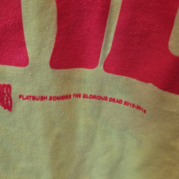 Flatbush Zombies Acid Eyes Tee Men's 2xl Neon Yellow Open Your Mind - Picture 9 of 13